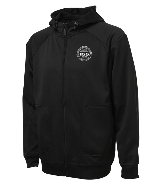 Assumption Alumni Crest Adult Hooded Yoga jacket with Embroidered Logo