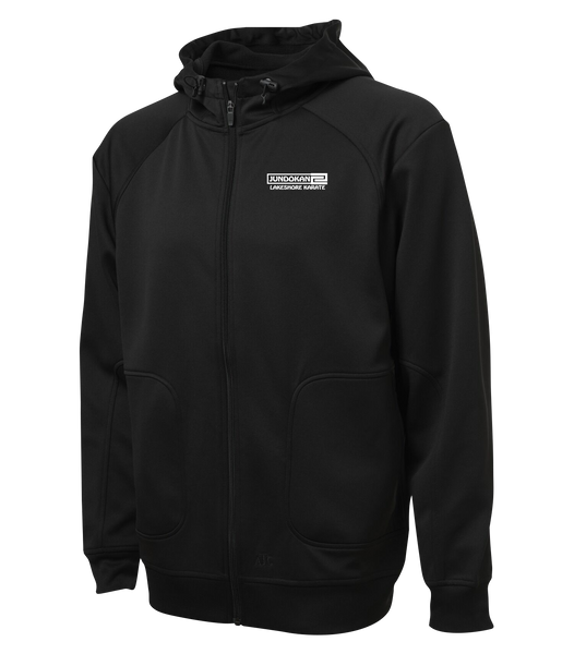 Lakeshore Karate Adult Hooded Yoga jacket with Embroidered Logo