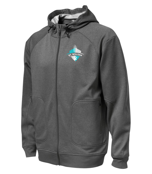 St. William Adult Hooded Yoga jacket with Embroidered Logo