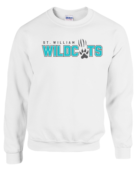 St. William Adult Fleece Crewneck with Printed Logo