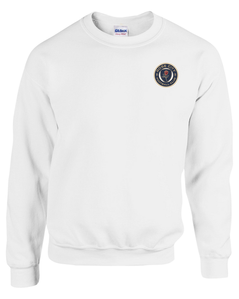 Rose City Football Club Adult Fleece Crewneck with Printed Left Chest Logo