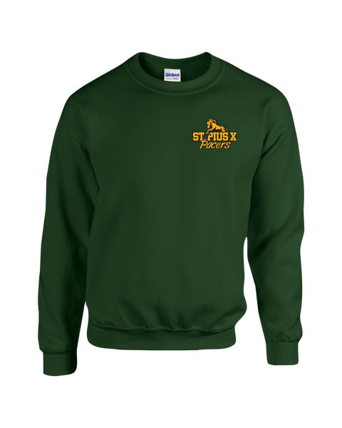 Pacers Adult Crewneck Sweatshirt with Left Chest Embroidered Logo