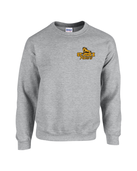 Pacers Adult Crewneck Sweatshirt with Left Chest Embroidered Logo