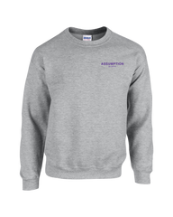 Assumption Staff Adult Fleece Crewneck Sweatshirt with Left Chest Embroidered Logo
