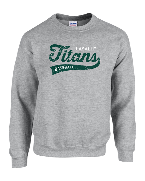 LaSalle Titans Youth Fleece Crew with Printed Logo