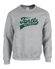 Turtle Club Adult Fleece Crewneck with Printed Logo