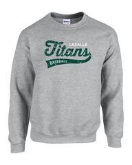 LaSalle Titans Adult Fleece Crew with Printed Logo