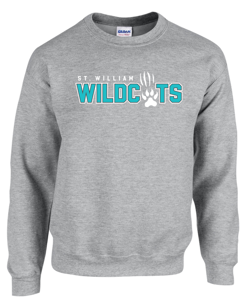 St. William Youth Fleece Crewneck with Printed Logo