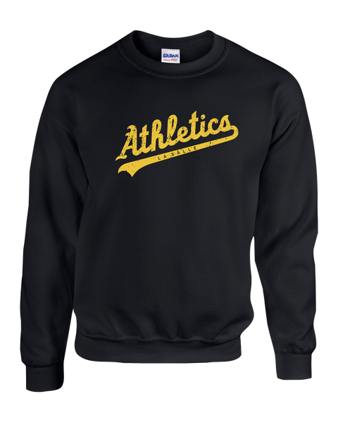 LaSalle Athletics Youth Fleece Crew with Printed Logo