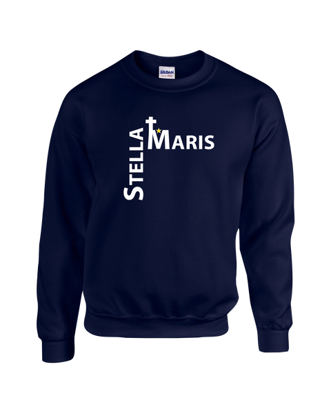 Stella Maris Youth Crewneck Sweatshirt with Printed Logo
