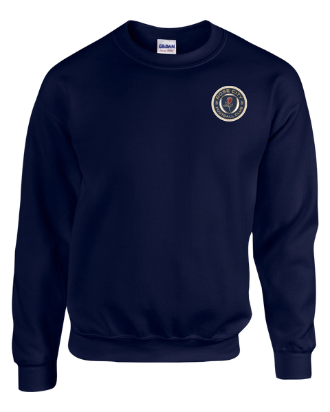 Rose City Football Club Adult Fleece Crewneck with Printed Left Chest Logo