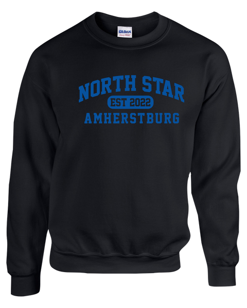 North Star Amherstburg Adult Fleece Crewneck with Printed Logo