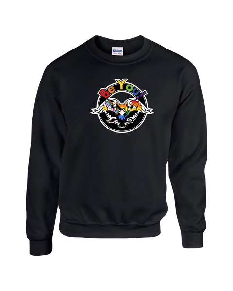 Glenwood "Be You" Youth Fleece Crewneck with Printed Logo