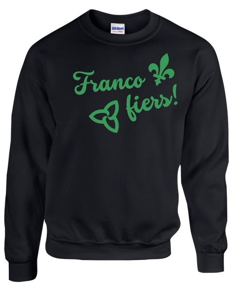 "Franco Fiers Script" Youth Fleece Crewneck with Printed Logo