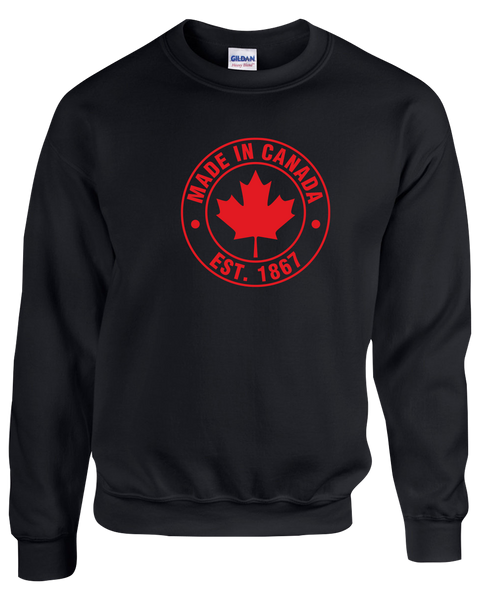 "Made In Canada, Est. 1867" Youth Fleece Crewneck with Printed Logo