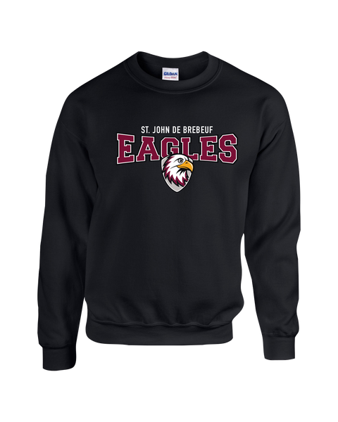 St. John de Brebeuf Youth Fleece Crewneck with Printed Logo