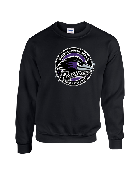 Roseville Adult Fleece Crewneck with Printed Logo