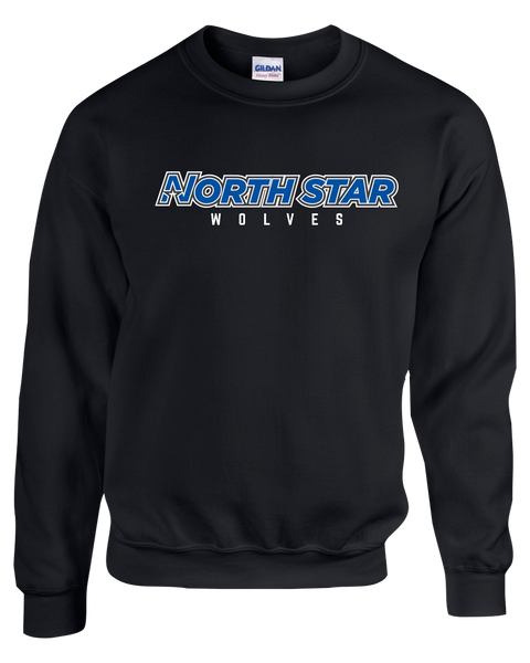 North Star Adult Fleece Crewneck with Printed Logo