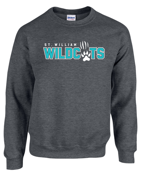 St. William Youth Fleece Crewneck with Printed Logo