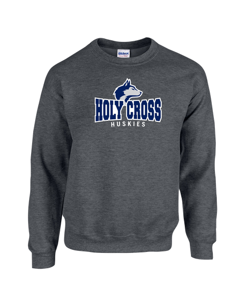 Holy Cross Fleece Crewneck with Printed Logo YOUTH