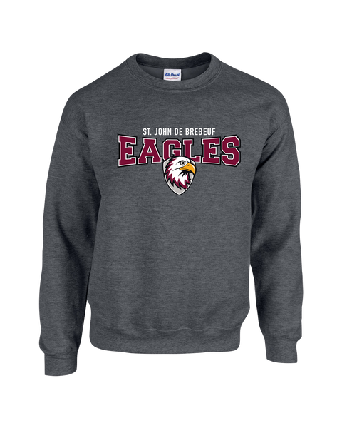 St. John de Brebeuf Youth Fleece Crewneck with Printed Logo