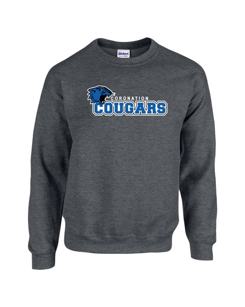 Cougars Adult Fleece Crewneck with Printed Logo
