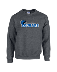 Cougars Adult Fleece Crewneck with Printed Logo