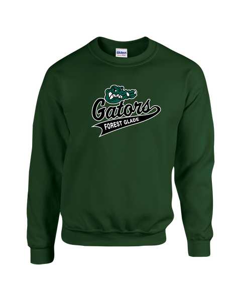 Forest Glade Adult Fleece Crewneck with Printed Logo