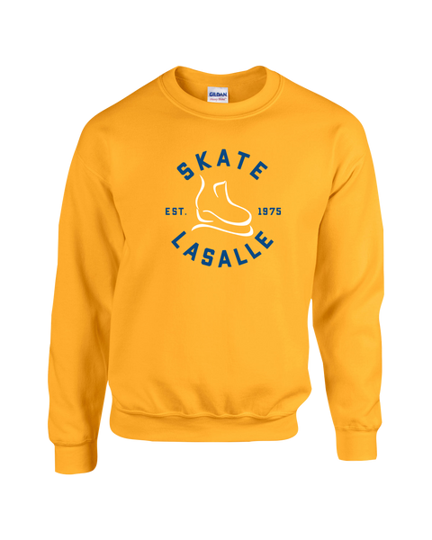 Skate LaSalle Est. 1975 Adult Fleece Crewneck with Printed Logo