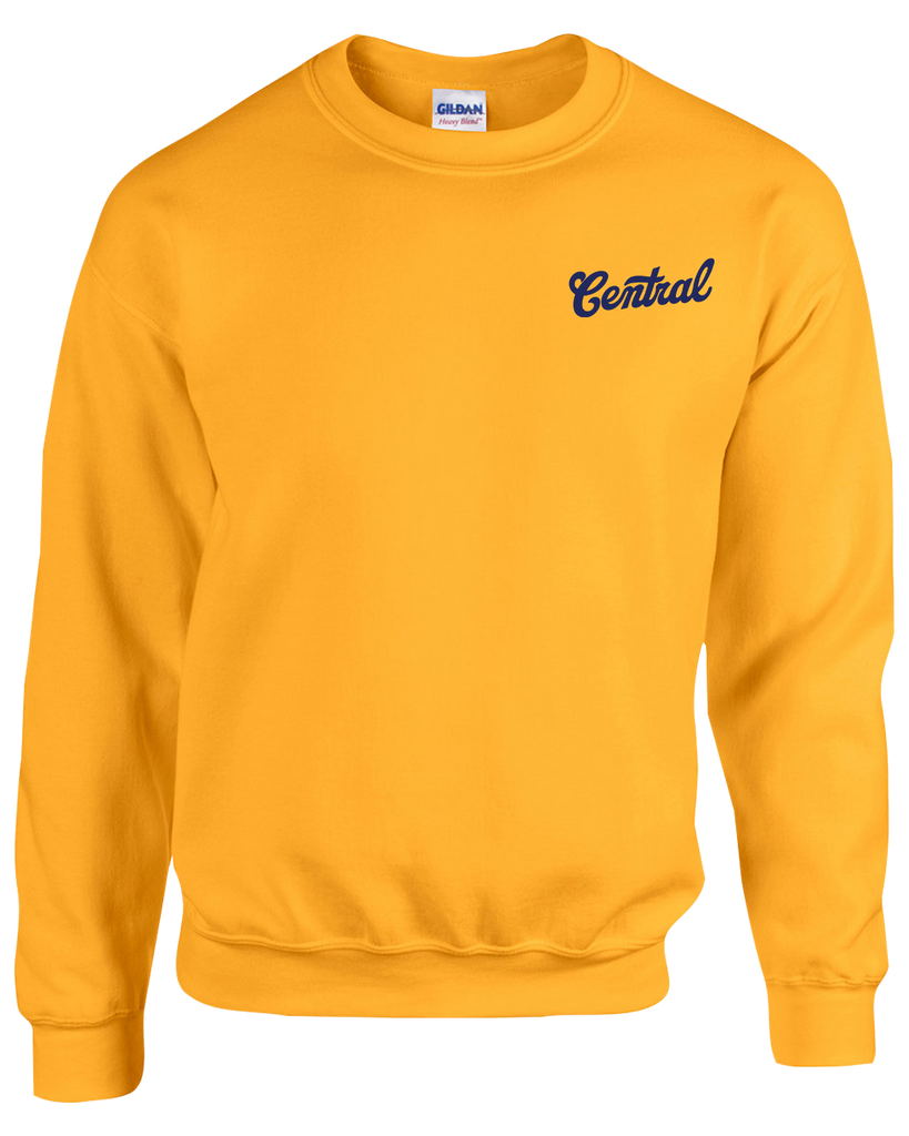 Central Adult Fleece Crewneck with Printed Left Chest Logo