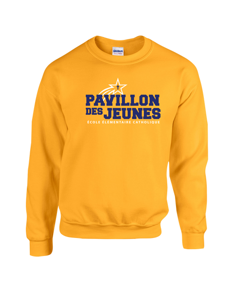 Pavillon Des Jeunes Adult Fleece Crewneck with Printed Logo
