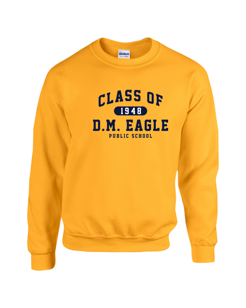 DM Eagle Alumni Adult Fleece Crew with Printed Logo