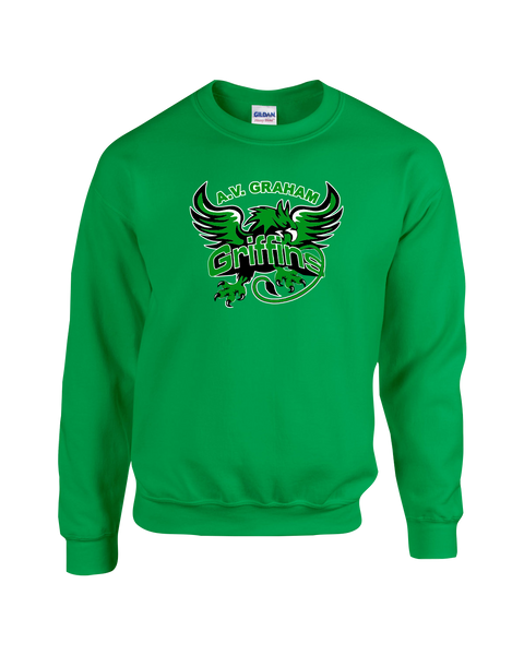 Griffins Adult Fleece Crewneck with Printed Logo