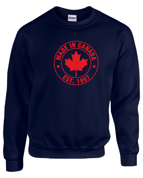 "Made In Canada, Est. 1867" Youth Fleece Crewneck with Printed Logo