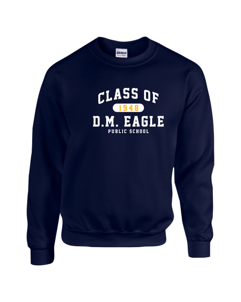 DM Eagle Alumni Youth Fleece Crew with Printed Logo