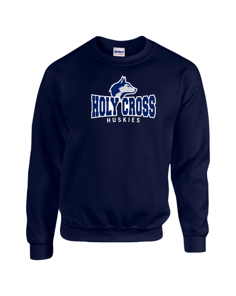 Holy Cross Youth Fleece Crewneck with Printed Logo