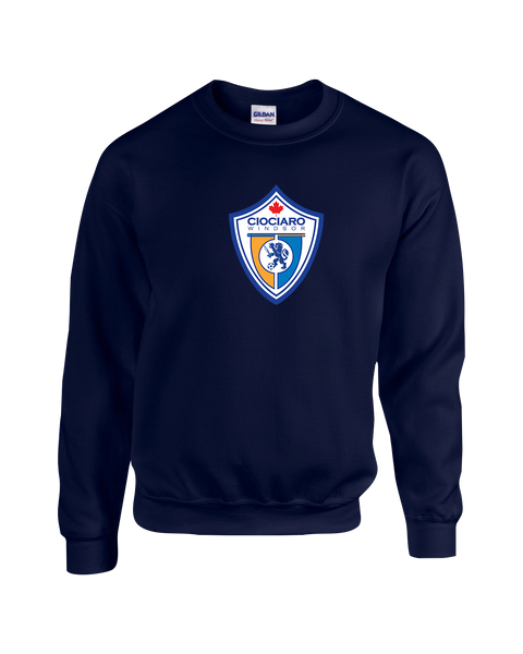 Ciociaro Soccer Crest Youth Fleece Crewneck with Printed Logo