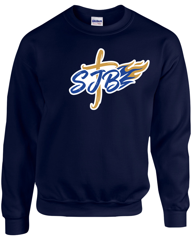 St. John the Baptist Youth Fleece Crewneck with Printed Logo