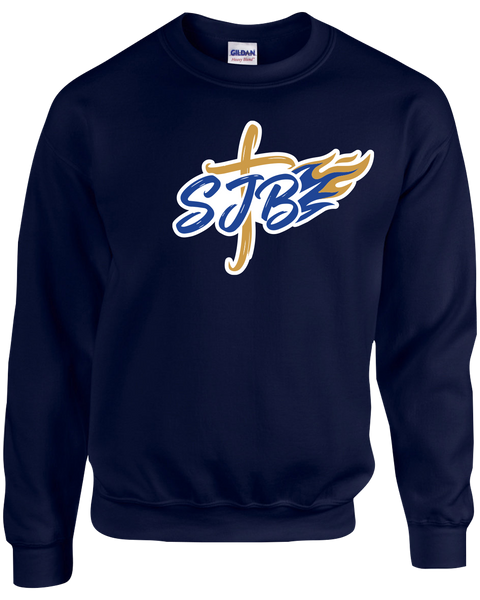 St. John the Baptist Youth Fleece Crewneck with Printed Logo