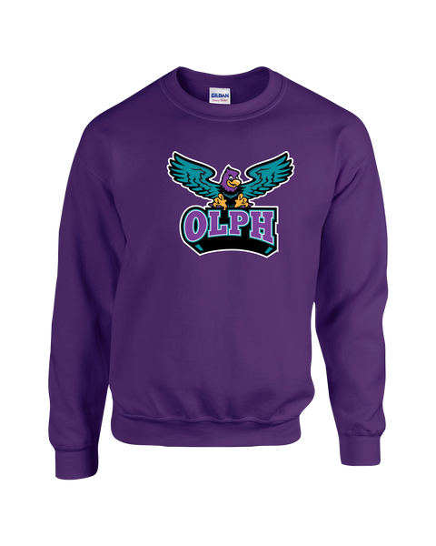 OLPH Adult Fleece Crewneck with Printed Logo