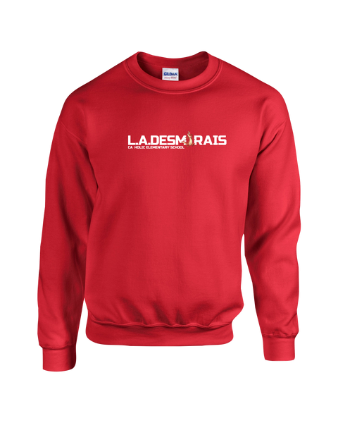 LAD Youth Fleece Crewneck with Printed Logo