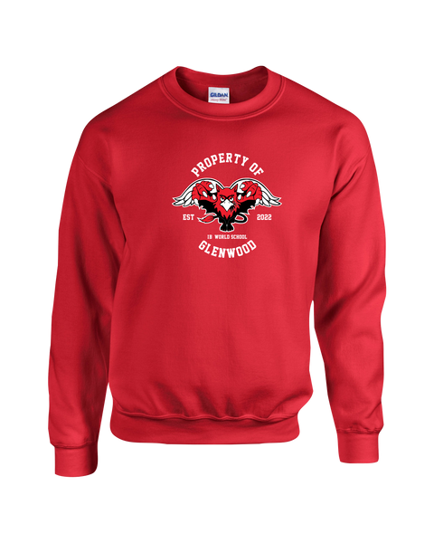 Glenwood Adult Fleece Crewneck with Printed Logo