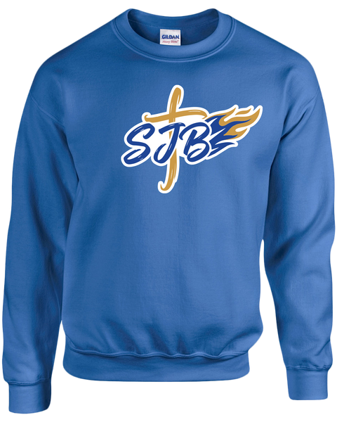 St. John the Baptist Youth Fleece Crewneck with Printed Logo