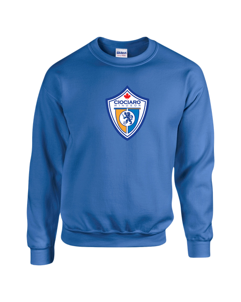 Ciociaro Soccer Crest Adult Fleece Crewneck with Printed Logo