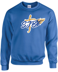 St. John the Baptist Adult Fleece Crewneck with Printed Logo