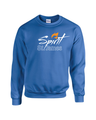 St. James Youth Crewneck Sweatshirt with Full Front Printed Logo