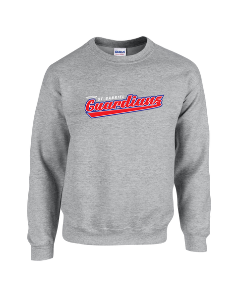 Guardians Script Adult Fleece Crewneck with Printed Logo