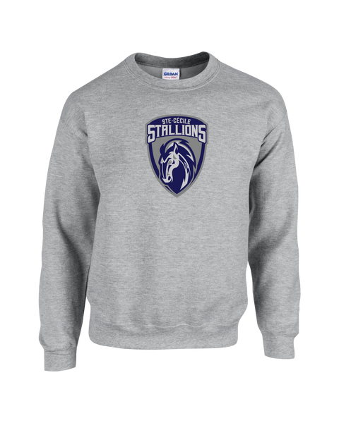 Ste. Cécile Stallions Adult Fleece Crewneck with Printed Logo