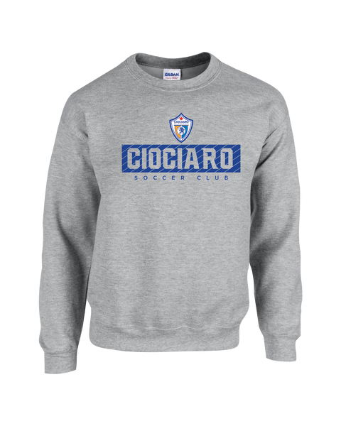 Ciociaro Soccer Club Block Letters Adult Fleece Crewneck with Printed Logo