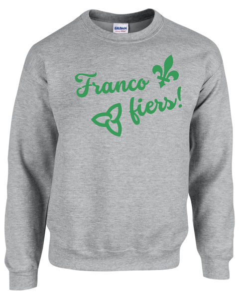 "Franco Fiers Script" Adult Fleece Crewneck with Printed Logo